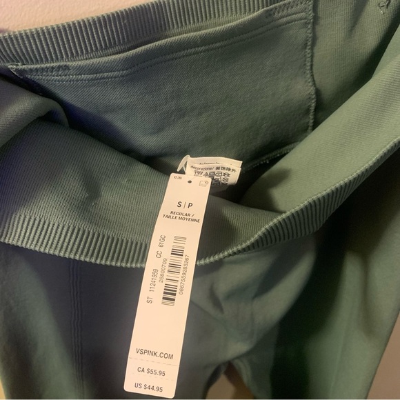 NWT Victoria's Secret PINK Soft Seamless Contour Legging Size small Sage‎ Green - Picture 4 of 6